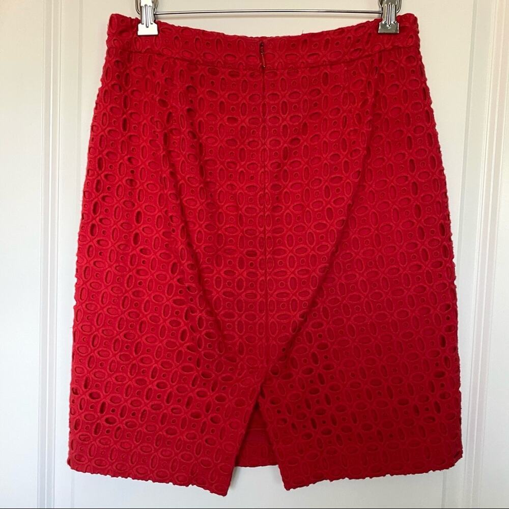 J. Crew No. 2 Eyelet Pencil Skirt - Picture 3 of 5